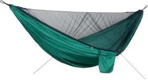 Portable Hammocks, Camping Hammock with Mosquito Net,Travel Lightweight Hammocks with Tree Straps and Solid Carabiners, Hold Up to 660lbs (Green1)