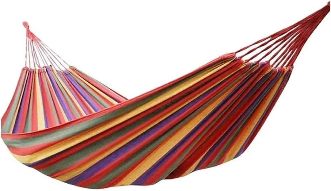 Portable Hammocks Single Swing Bed Hammock Portable Camping Hammock Lightweight Tree Straps Set for Travel Beach Backyard Hammock for Outdoor(Red)