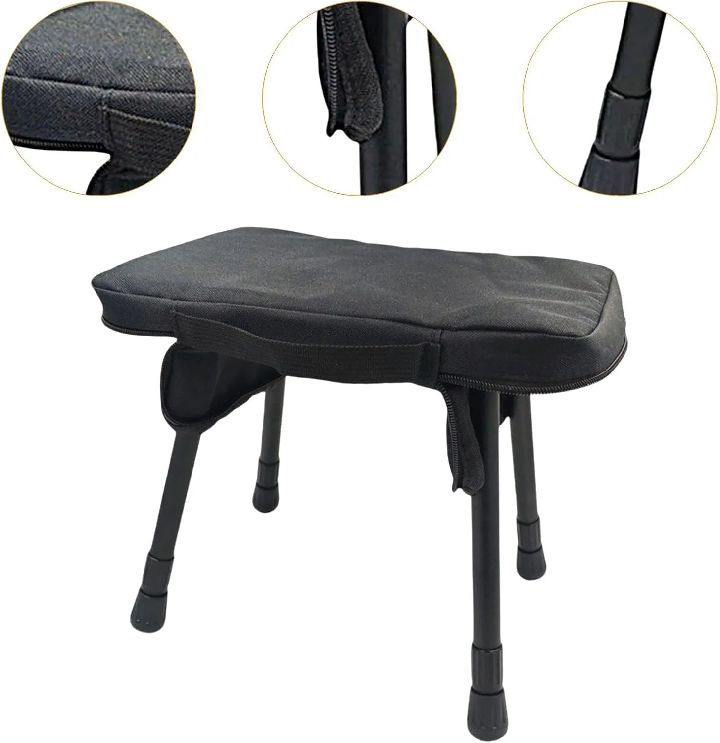Portable Outdoor Chair for Camping and Fishing Trips, Black