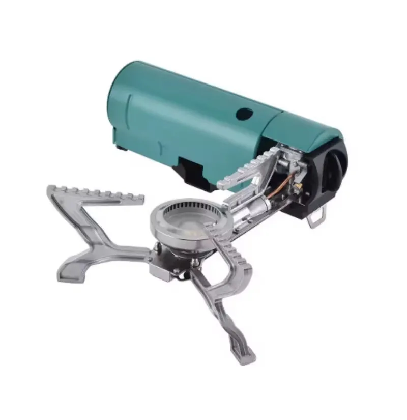 Portable Outdoor Folding Cassette Stove Camping Butane High-Fire Integrated All-In-One Gas Stove Trekking Accessories
