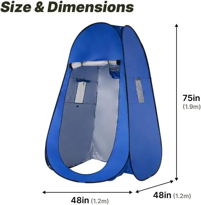 Portable Pop-Up Privacy Changing Tent (Dark Blue)