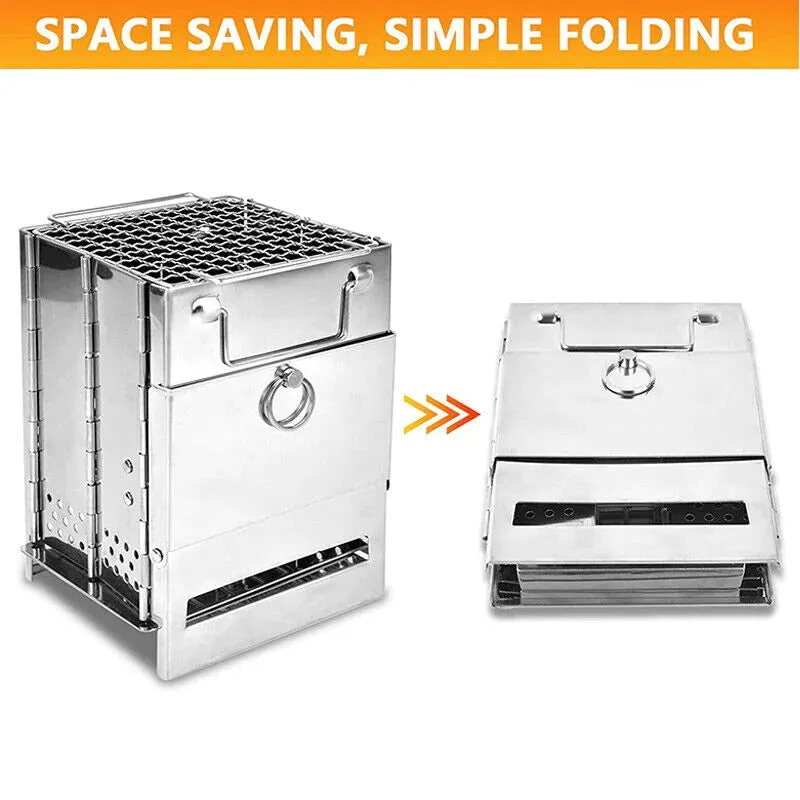 Portable Stainless Steel Camping Stove