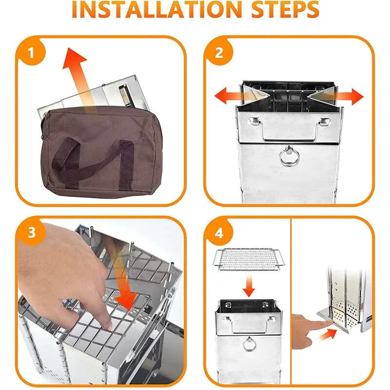 Portable Stainless Steel Camping Stove