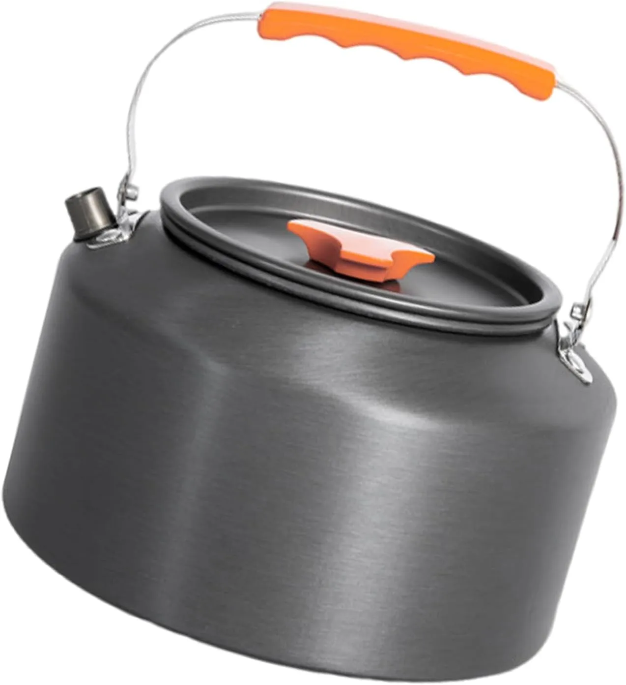 Portable Teapot Camping Kettle Aluminum Camp Coffee Pots Whistling Water Kettle for Boiling Water Teas Coffee