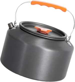 Portable Teapot Camping Kettle Aluminum Camp Coffee Pots Whistling Water Kettle for Boiling Water Teas Coffee
