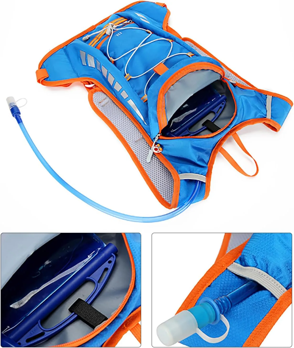 Portable Waterproofs Bicycles Bags 9.06x3.15x17.72inch Bike Hydrations Backpack Large Capacity For Outdoor Activities