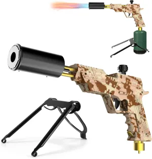Propane Grill Torch Gun Charcoal Wood Grills Lighter Campfire Starter Camp Chef Cooking Torch Head Gun for Sous Vide Kitchen Scorch Blow Torch for BBQ Searing Steak Food Flamethrower Burner Blowtorch