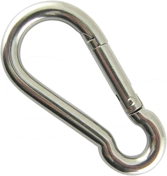 PROTEUS Stainless Steel Snap Hook for Keyring, Chain, Home, Camping, Diving, Traveling, Hiking, Dog leash, Backpack Pack of 5