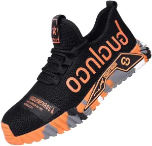 Puncture Proof Comfortable Breathable Safety Shoes,Mens Work Safety Outdoor Protection Footwear Industrial and Construction,
