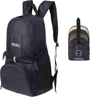 PUREMSX Packable Backpack, Unisex Lightweight Water Resistant Foldable Daypack for Travel Hiking Outdoor, Navy
