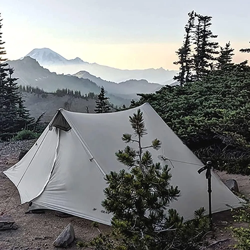 Pyramid Tent Ultralight Outdoor Camping Tent, 1 Person / 2 Person Backpack Double Layer Tent Ideal for Camping, Backpacking and Hiking