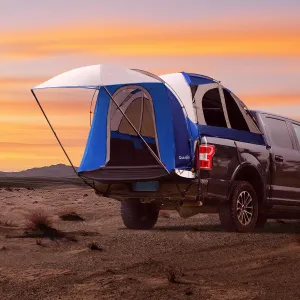 Quictent Pickup Truck Tent for 5.5-5.8'/6.0-6.3'/6.4-6.7'/8.0-8.2'/5.0-5.2' Bed, Waterproof PU2000mm 2-Person Sleeping Capacity Truck Bed Tent with Removable Awning, Rainfly ＆ Storage Bag Included
