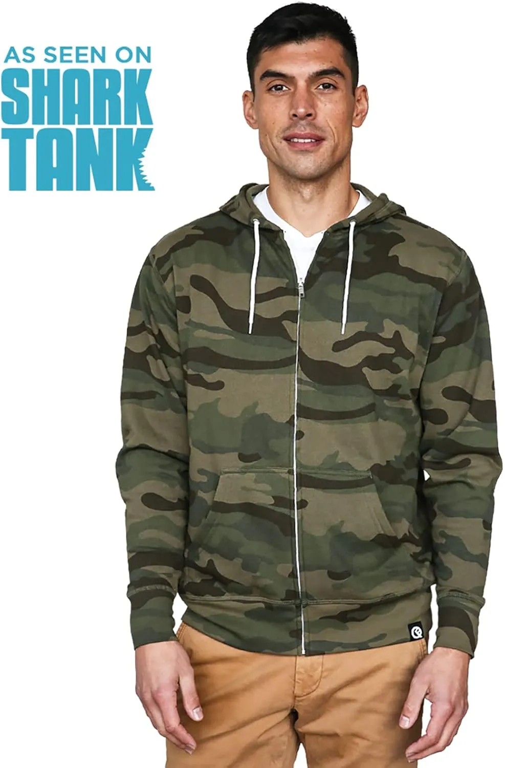 Quikflip 2-in-1 Reversible Backpack Hoodie (As Seen on SHARK TANK) Unisex Full-Zip Hero Hoodie Lite