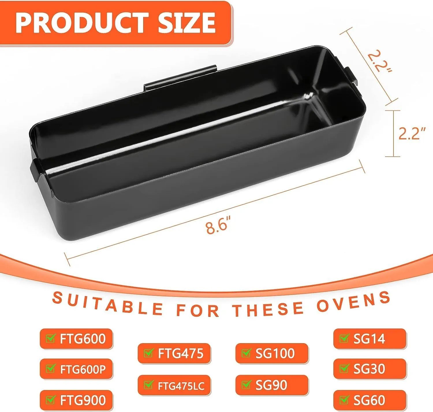 QuliMetal Grease Catcher for Camp Chef Griddles - Fits Models SG100, SG90, SG14, SG30, SG60, FTG600, FTG900, FTG475 Portable Grill Griddles, Grease Cup Collection Pan, with 15Pack Aluminum Foil Liners