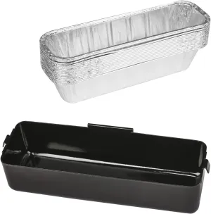 QuliMetal Grease Catcher for Camp Chef Griddles - Fits Models SG100, SG90, SG14, SG30, SG60, FTG600, FTG900, FTG475 Portable Grill Griddles, Grease Cup Collection Pan, with 15Pack Aluminum Foil Liners