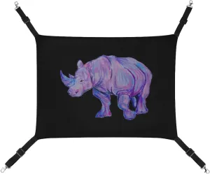 Rainbow Rhino Hanging Cat Bed Soft Breathable Pet Hammock for Cage Pet Sleeper for Kitten Ferret Puppy Rabbit