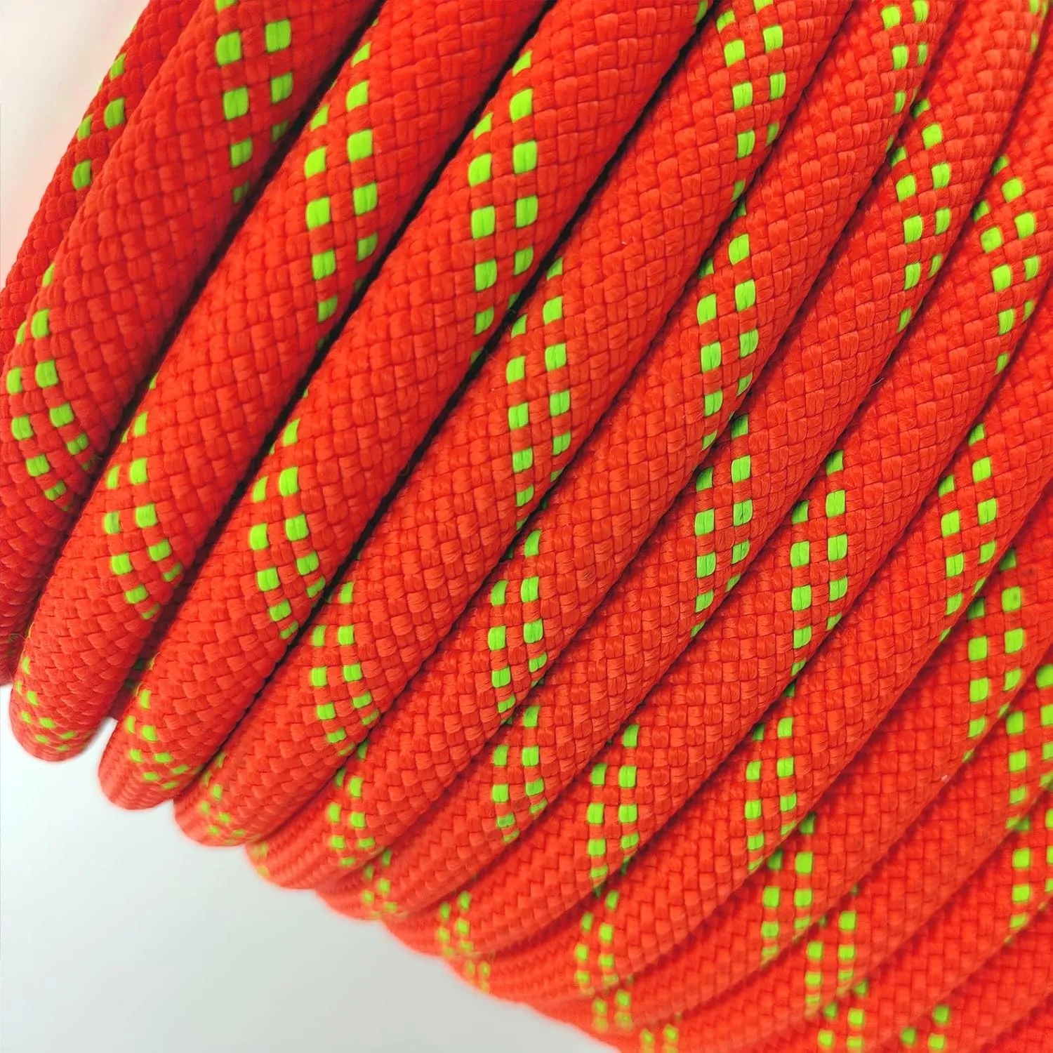 Ratifc Static Rope Rock Climbing Rope 100FT Rappelling Rope for Mountain Tree Climbing, Rock Climbing,Hauling, Rescue, Climbing Equipment, Orange