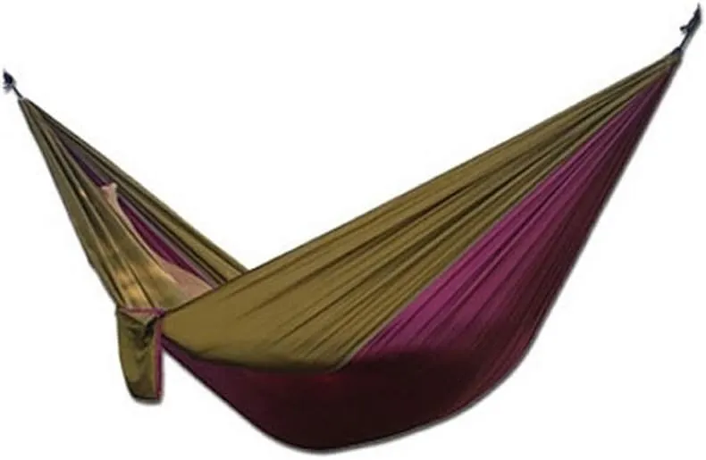Recreation Camping Hammock Double & Single Portable Hammocks, Lightweight Nylon Parachute Hammocks for Backpacking, Travel, Beach, Backyard, Patio, Hiking Gifts for Hiker