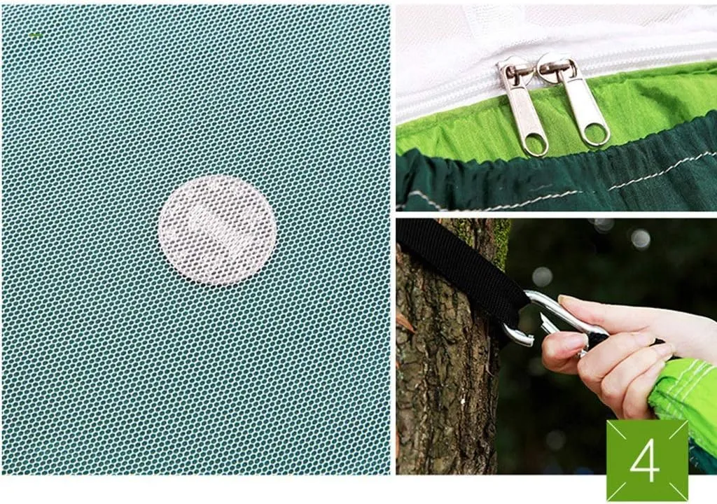 Recreation Camping Hammock Lightweight Durable Portable Travel Hammock with Mosquito Net-2 Person Outdoor Camping Hiking Backpacking Gifts for Hikers
