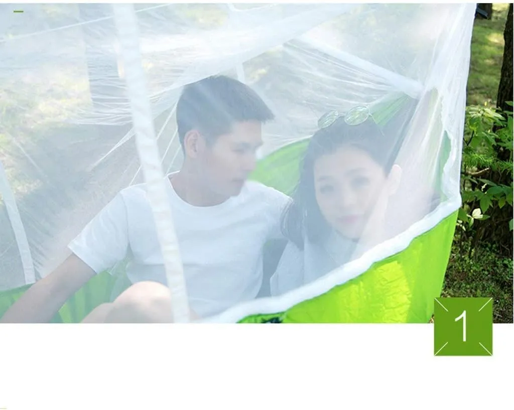 Recreation Camping Hammock Lightweight Durable Portable Travel Hammock with Mosquito Net-2 Person Outdoor Camping Hiking Backpacking Gifts for Hikers