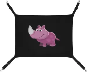 Rhino Funny Cartoon Hanging Cat Bed Soft Breathable Pet Hammock for Cage Pet Sleeper for Kitten Ferret Puppy Rabbit