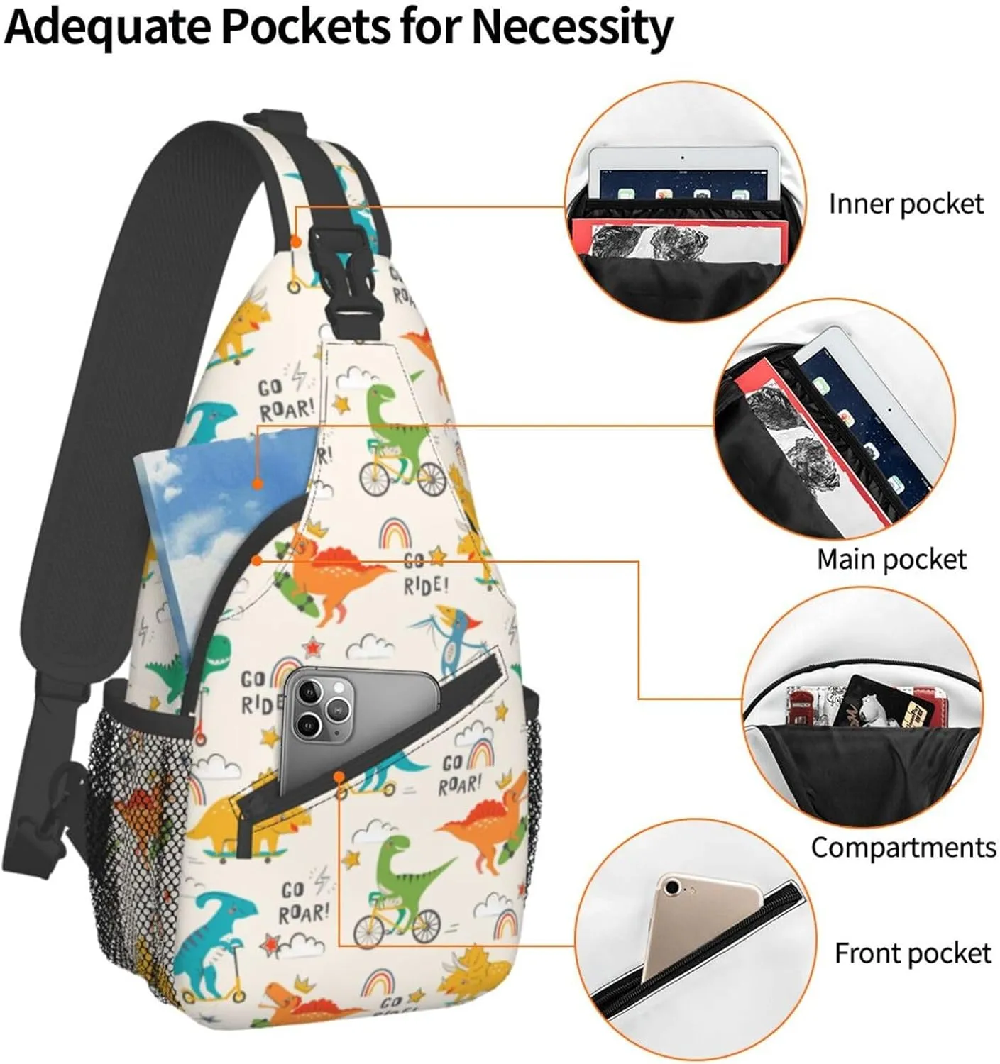 Riding Shoulder Bag Cycling Sling Backpack Daypack Casual Backpack Hiking Bag Hiking Backpack Bag