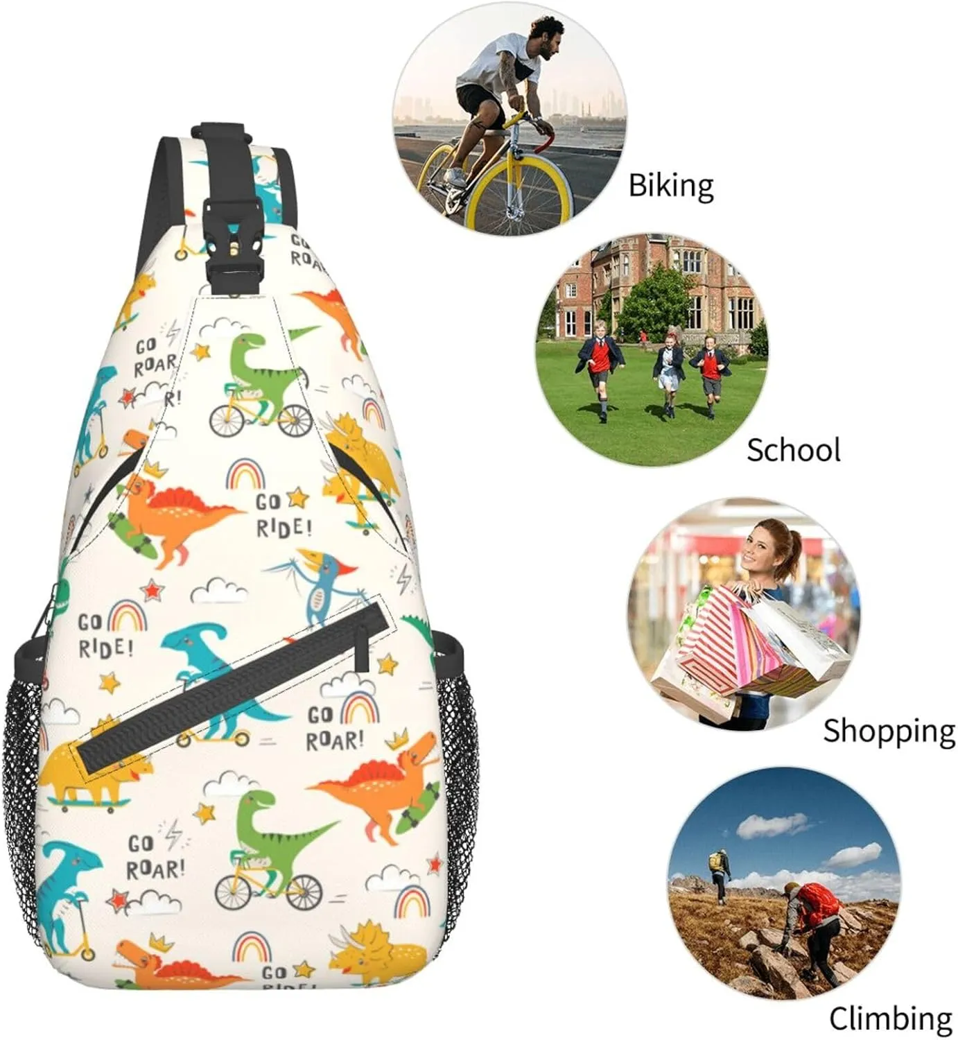 Riding Shoulder Bag Cycling Sling Backpack Daypack Casual Backpack Hiking Bag Hiking Backpack Bag