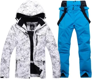 RIUIYELE Women's Winter Snow Suit Waterproof Windproof Ski Jacket and Pant Set Outdoor Insulated Skisuit Snowboarding Coat