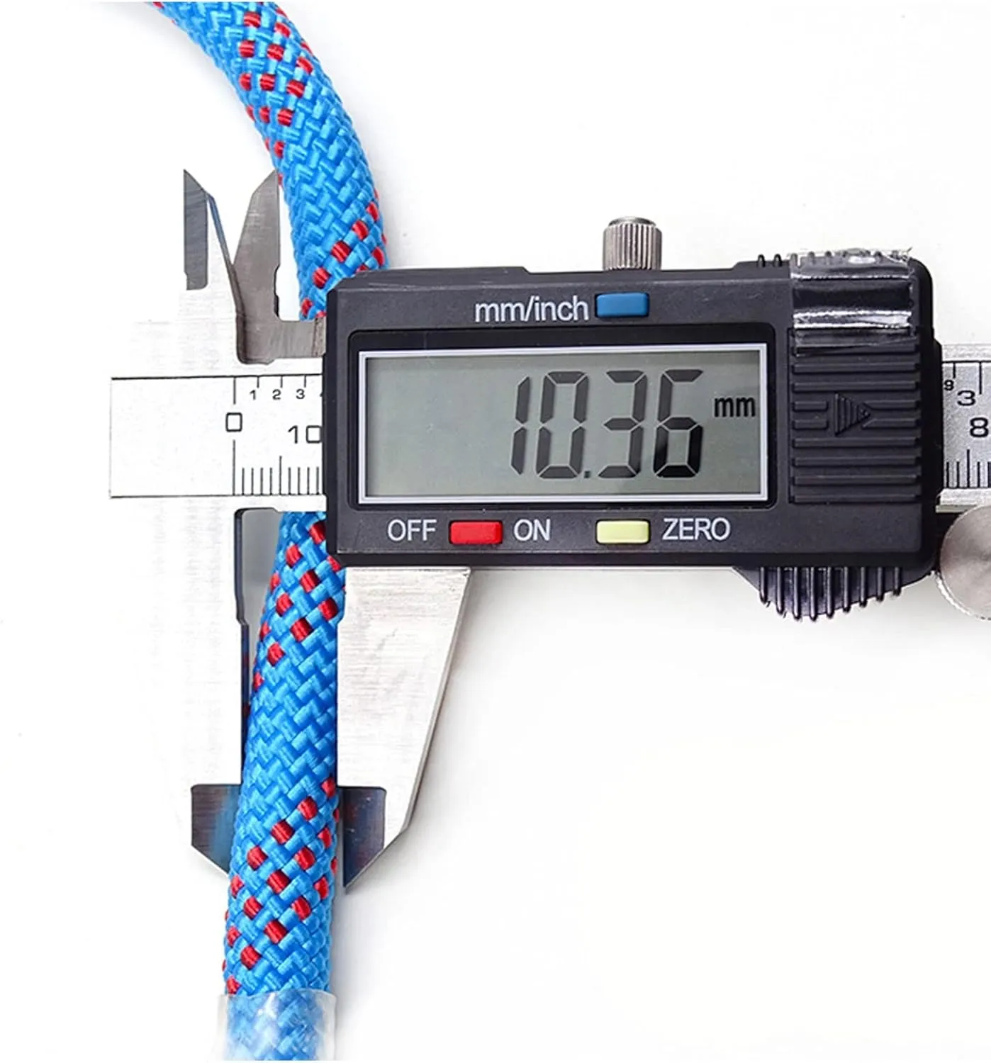Rock climbing rope, static climbing rope, safety rope for outdoors, with 2 buckles for climbing, climbing artist climbs the tree to rescue the hook, life rope and cu