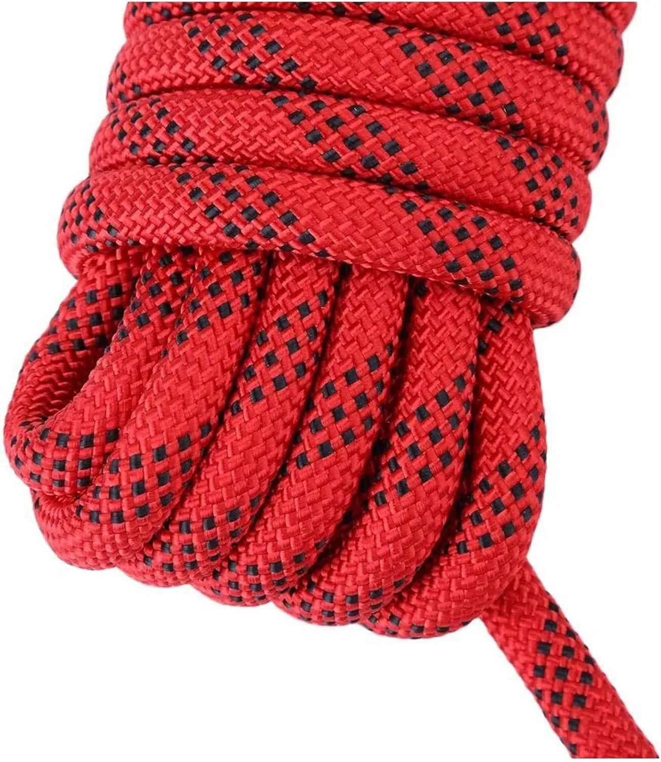 Rock Climbing Rope, Static Rock Climbing Rope Heavy Duty Escape Rope for Outdoors Fire Rescue Parachute Rope for Tree Climbing Arborist Work