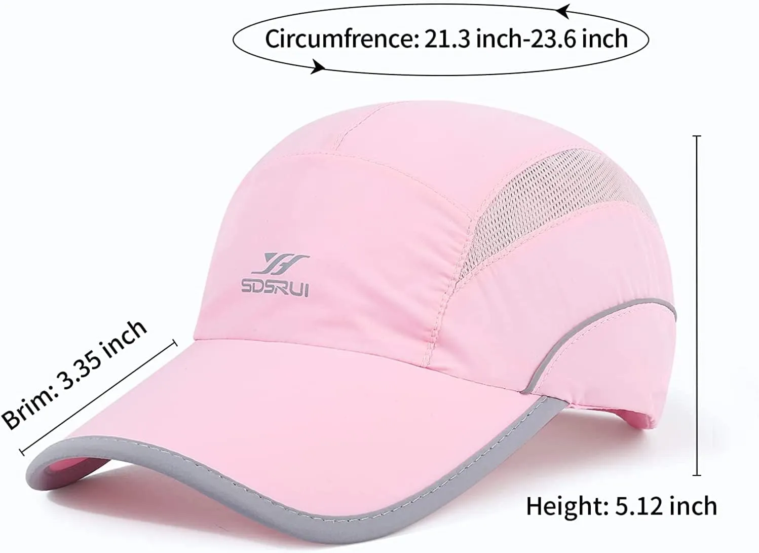Running Hat Mesh Sports Cap Lightweight Quick Drying Runner Cap for Men Women