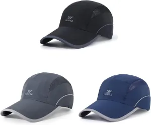 Running Hat Mesh Sports Cap Lightweight Quick Drying Runner Cap for Men Women