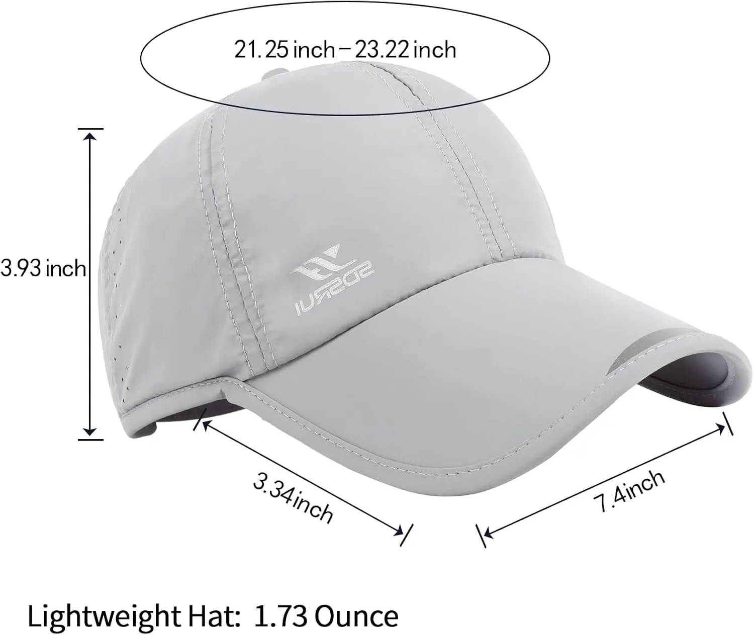 Running Hat Outdoor Sun Protection Hat Mesh Quick Dry Hat Thin Cool Baseball Cap for Women and Men