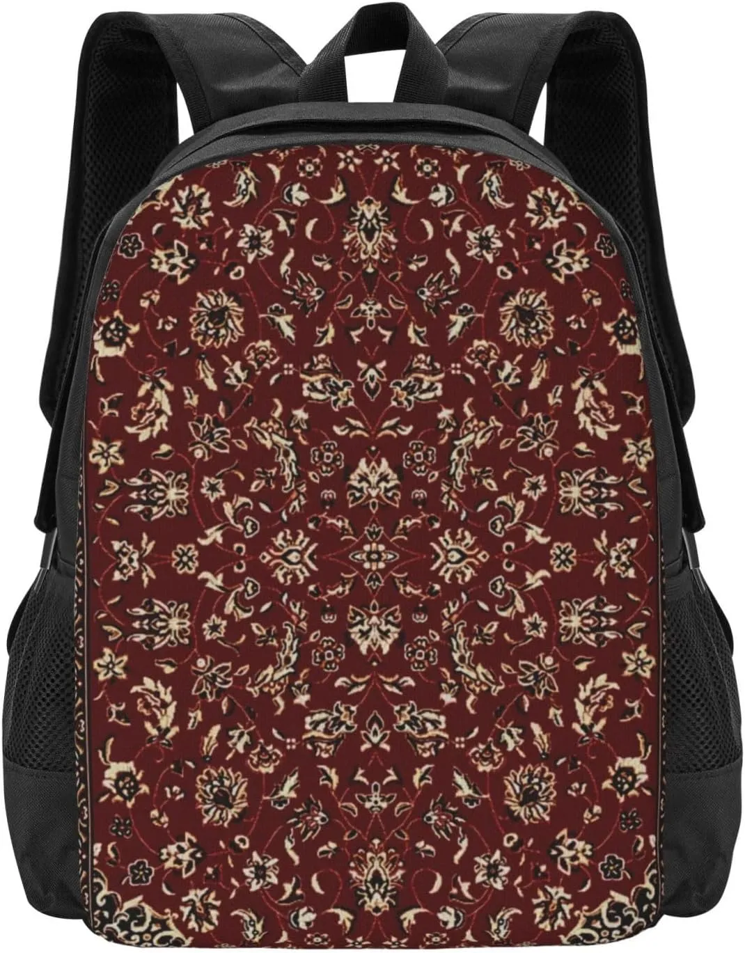 Rust Red Oriental Rug Lightweight Packable Backpack Travel Casual Hiking Daypack Foldable Backpack For Men Women