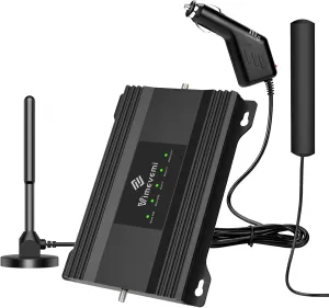 RV Cell Phone Booster Truck Car RV Cell Phone Signal Booster Car RV Vehicle SUV for Verizon T Mobile AT&T Signal Booster Car Cell Booster Repeater Extender 5G 4G LTE Band 13, 12, 17, 5, 4, 66, 2, 25