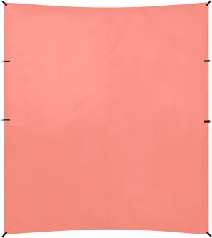 Salmon Orange Foldable Beach Tent UPF50  Protection Easy Setup Sun Shade with Sandbags & Sand Shovel for Backyard and Camping