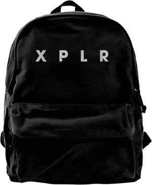 Sam Backpacks Xplr Colby 16" High BY 12" Wide Black Canvas Daypacks