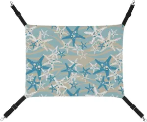Sea Star Cat Hanging Hammock Soft Breathable Pet Cage Dog Hammock with Adjustable Straps and Metal Hooks