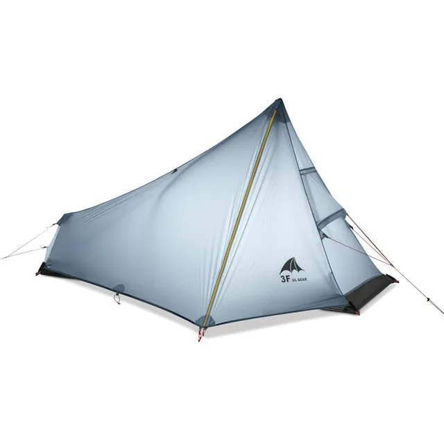 Season Camping Wide array Coating UL 15D Tent Professional Ultralight GEAR Oudoor Person Expert assistance 740g Silicon 1 3 3F Rodless Tent Nylon Single