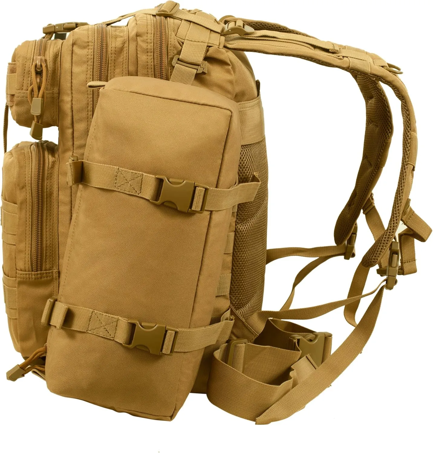 Seibertron Falcon Water Repellent Hiking Camping Backpack Compact Pack Summit Bag Khaki 37L(1 2)