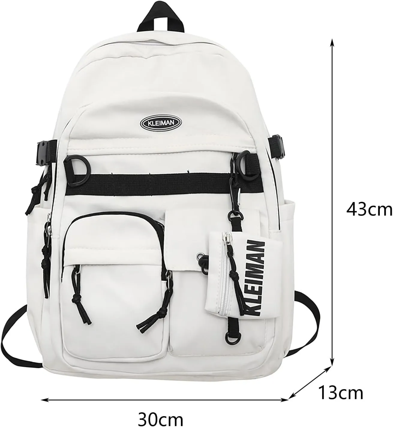 Shoulder Bag Korean Version Of The Casual Large Capacity New Backpack Men And Women Couples With The (Green, One Size)