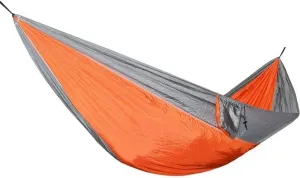 Single/Double Camping Hammock with Hammock Tree Strap, Portable Parachute Nylon Hiking Hammock for Backpacking