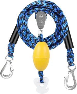 Ski Tow Rope - Water Ski Tow Harness, Boat Tow Rope | Ski Ropes for Watersports | Tubing Harness Heavy Duty with Quick Connector, 4 Riders Water Sport Towable Connector Pulling Tube for Beginners