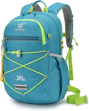 SKYSPER Kids Backpack 18L Children School Bag Child Boy Girl Pack Ages 4-8 for Traveling Day Trips Classes(Green)