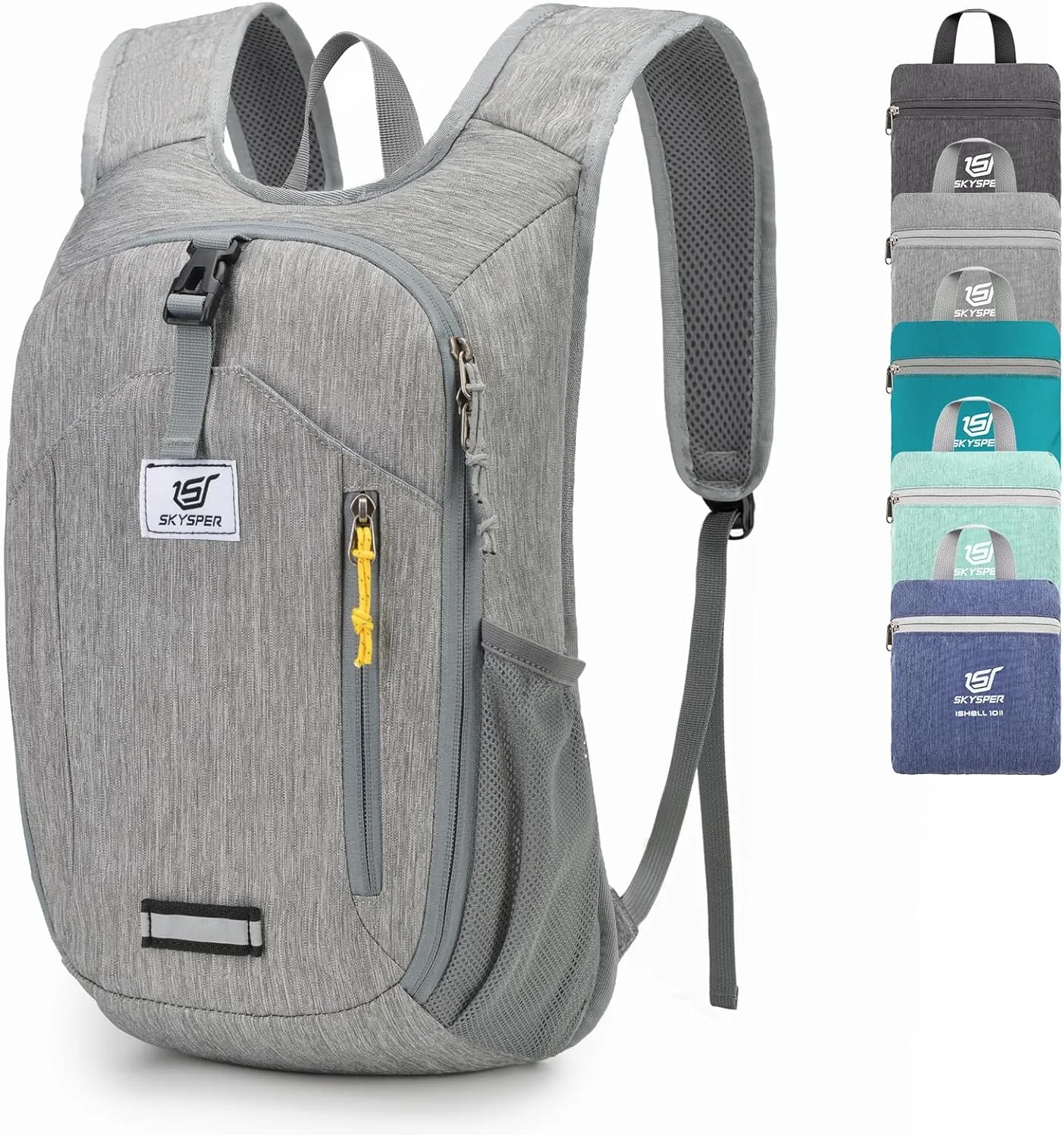 SKYSPER Small Hiking Backpack 10L Foldable Daypack Packable Lightweight Hiking Daypack Travel Day Pack for Women Men