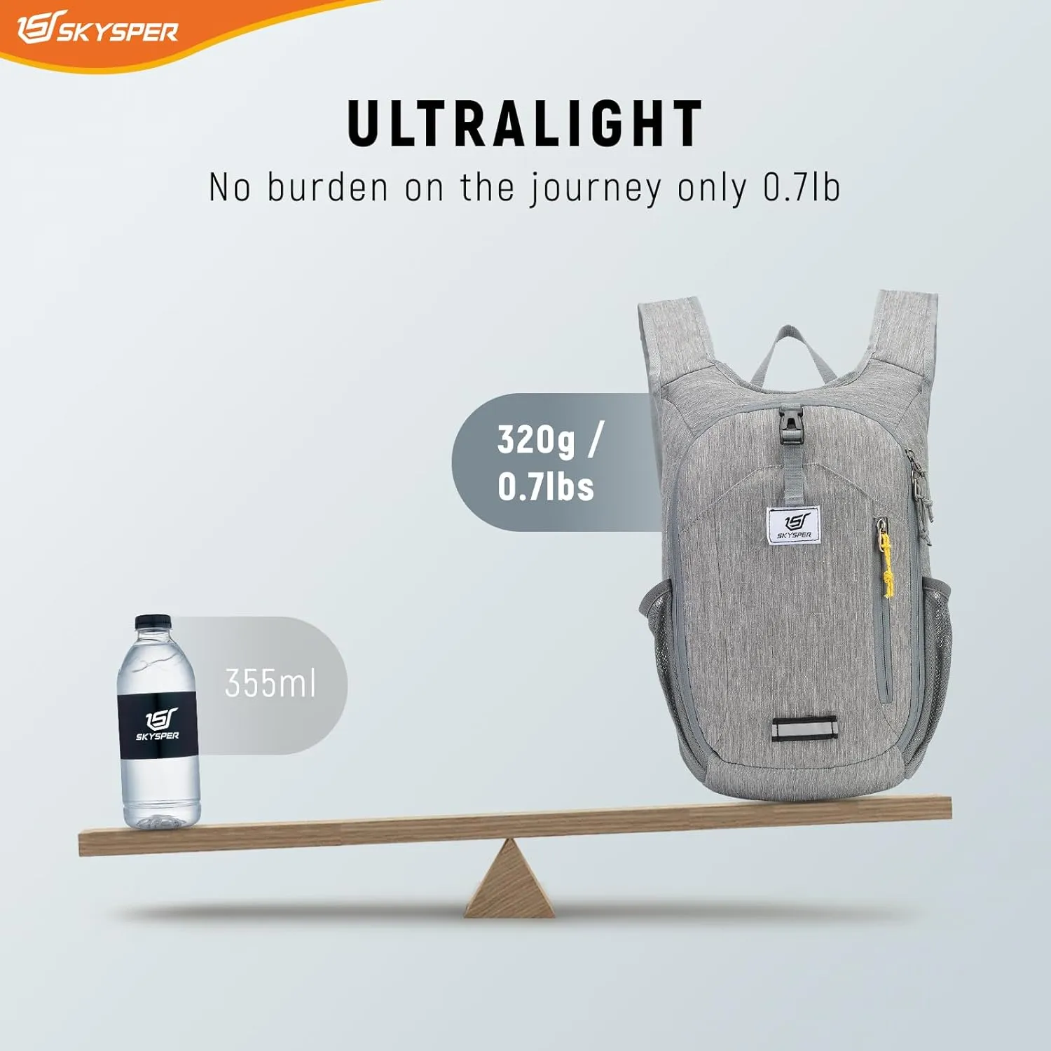 SKYSPER Small Hiking Backpack 10L Foldable Daypack Packable Lightweight Hiking Daypack Travel Day Pack for Women Men