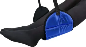 Sleepy Ride - Airplane Footrest Made with Premium Memory Foam - Airplane Travel Accessories - Helps to Prevent Swelling and Soreness - Provides Comfort for Shorter Legs (Royal Blue)