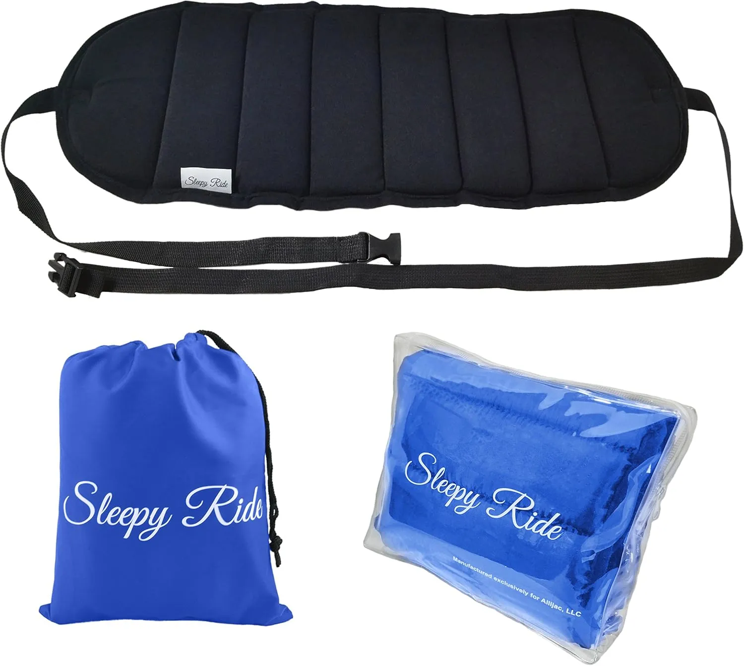Sleepy Ride - Airplane Footrest Made with Premium Memory Foam - Airplane Travel Accessories - Helps to Prevent Swelling and Soreness - Provides Comfort for Shorter Legs (Royal Blue)