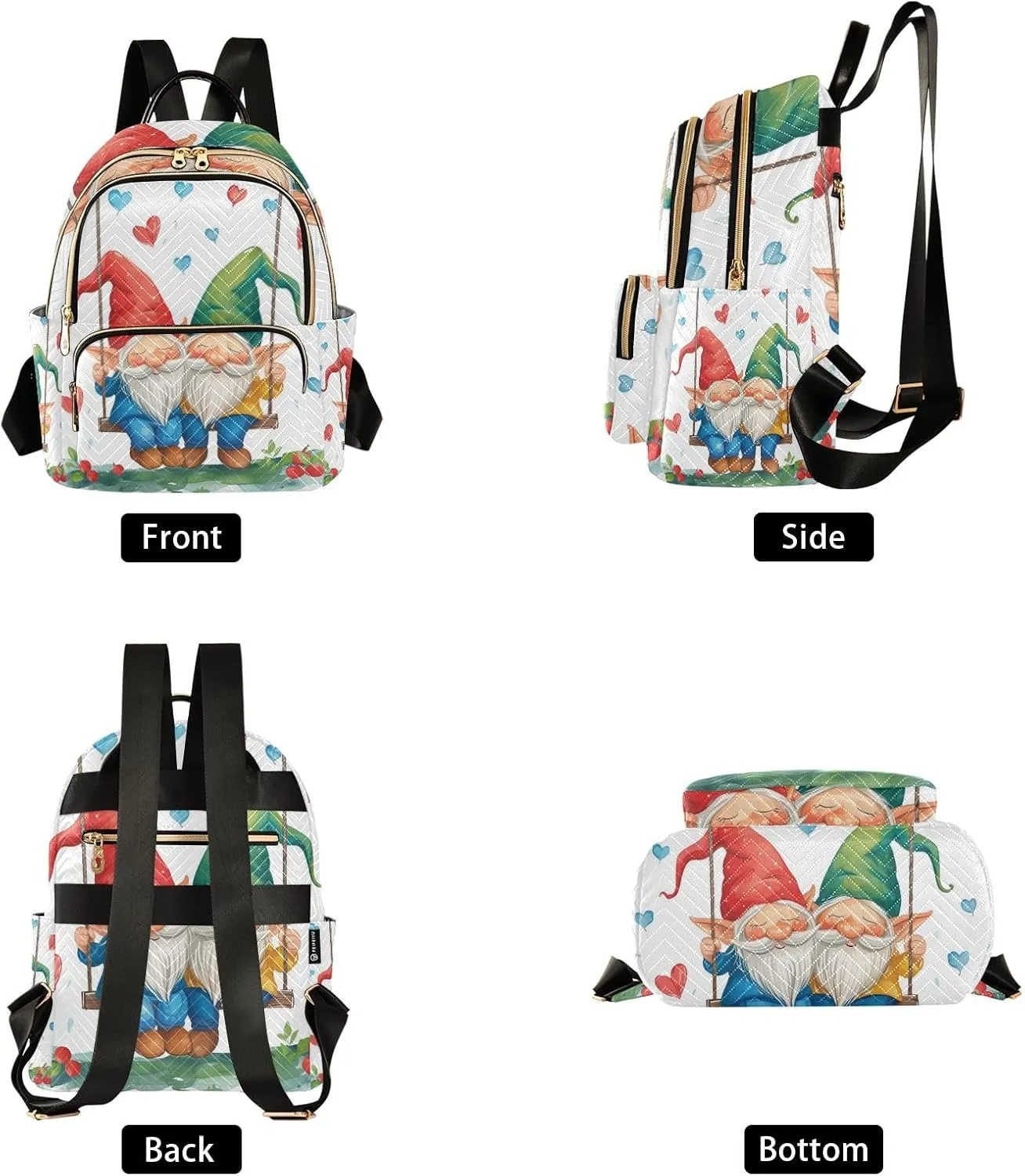 Small Backpack Purse for Women, Swing Dwarf Travel Bag Casual Daypack Shoulder Bag