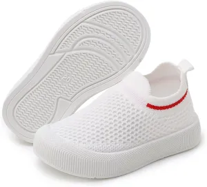 SOFMUO Baby Boys Girls Toddler Sneakers Kids Lightweight Knit Walking Shoes Mesh Breathable Tennis Trainers Shoe 1-3 Yrs…